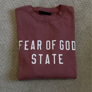 Essentials Bonfire Red OVERSIZED shirt (100% Authentic)